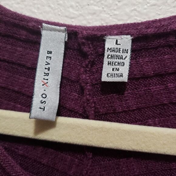 Beatrix Plum swester. L , long sleeve - Picture 3 of 3